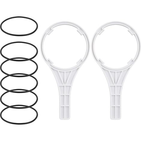 6pcs Joint Torique Filtre à Eau pour Big Blue, Diamètre Extérieur 9,2cm avec 2 Clés Compatibles avec les Boîtiers de Filtres à Eau par Osmose Inverse Big Blue Pentair Pentek (1/5)