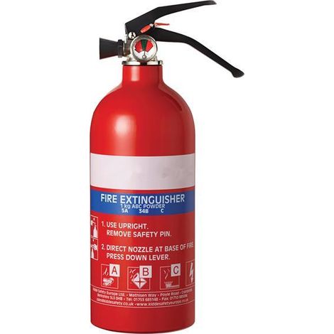Kidde KS1KG Multipurpose Fire Extinguisher 1.0kg ABC KIDKS1KG (1/3)