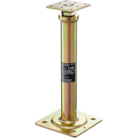 Crics de sol pour maison, lot de 4, hauteur réglable de 29,5 à 40,6 cm, charge maximale de 1134 kg, poutre de support ajustable, cric galvanisé pour support temporaire (1/5)