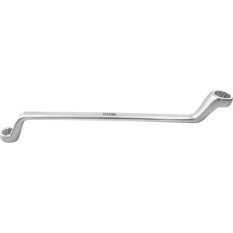 Chiave fissa Stein offset double ring testa angolata finitura satinata