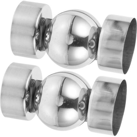 2 ensembles Embouts De Protection Pour Rampe D'Escalier Forme Discrète Pour Rampe D'Intérieur Pour Raccords De Rampe Acier Inoxydable (1/5)