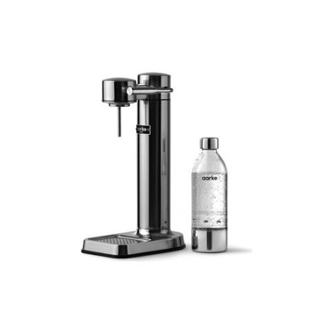 Machine à eau pétillante Aarke Carbonator 3 Argent avec une bouteille PET incluse