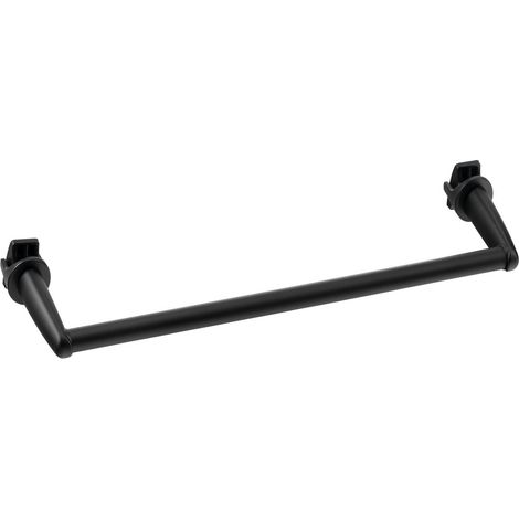 Porte-serviettes pour radiateurs de salle de bain 36cm, droit, noir mat (1/3)