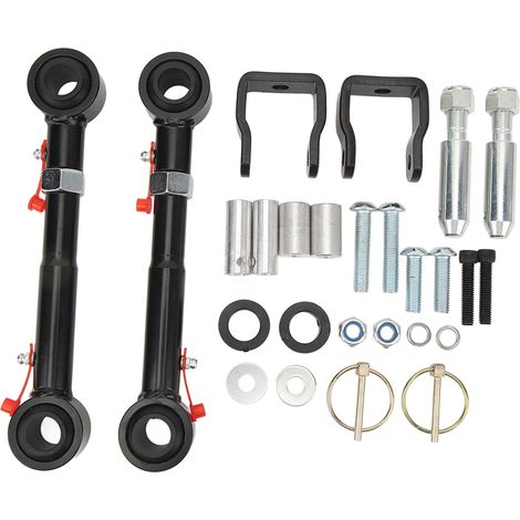 Verstellbarer Schnellverschluss-Stabilisator für die Vorderachse von Wrangler TJ JKS, verstellbare Entkopplung, 2,5 bis 6 Zoll Höherlegung, Hochleistungs-Stabilisator-Kit. (1/5)