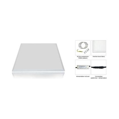 Plafón blanco LED Slim 595 x 595 mm 36W clásico GALAXY 4000K Blanco neutro