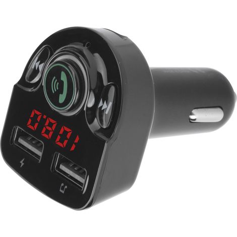 Émetteur FM Bluetooth G32 pour voiture, kit mains libres sans fil, lecteur MP3 et double chargeur USB. (1/5)