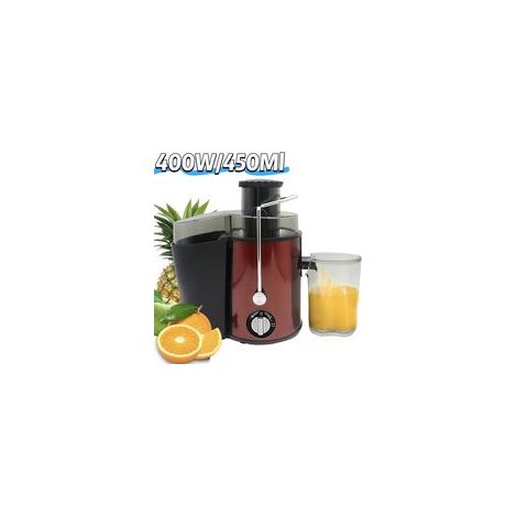1-teiliger Entsafter, 400 W, 450 ml, 3 Geschwindigkeitsstufen, hohe Saftausbeute, für Obst und Gemüse, für den Hausgebrauch (1/5)