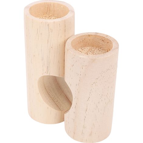 2er-Set Teelichthalter in Herzform aus Holz, dekorativ, für Tischdekoration und Wohnaccessoires (1/5)