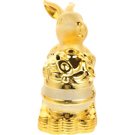 Tirelire Lapin Décorative Pot à Monnaie Jolie pour Maison Tirelire Modèle Lapin (1/5)