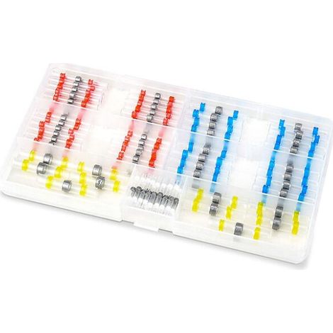 Lötverbindungs-Drahtverbinder, 300 Stück, Heißsiegel-Terminal-Lötverbinder, Schrumpfschlauch, Lötverbindungs-Draht-Kabel-Stoßverbinder, Dichtungsverbinder (1/5)