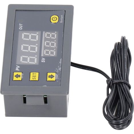 Module de contrôle de température avec affichage numérique LED, boîtier ABS, mini thermostat 110-220 V pour réfrigérateur