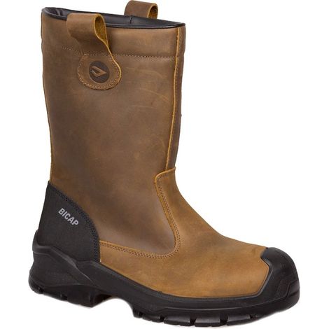 Bicap Derrick S3S CI HI FO SR Sicherheitsstiefel - 41 EU - Braun