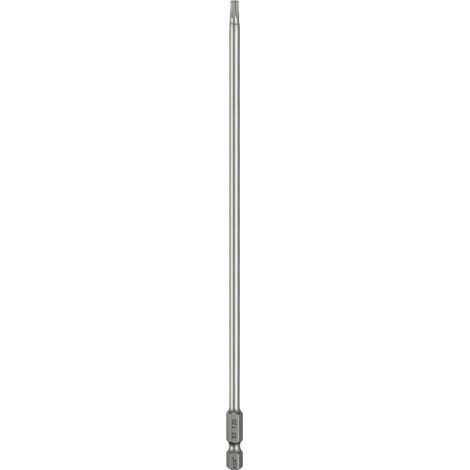 Embout Tournevis À Tête Torx 1/4" Tige Hexagonale 8" (200mm) Long Magnétique Sans Trou Extrémité Anti-Sabotage 6 Pointes Étoile Embout Tournevis Acier S2 Industriel Embouts (1/5)