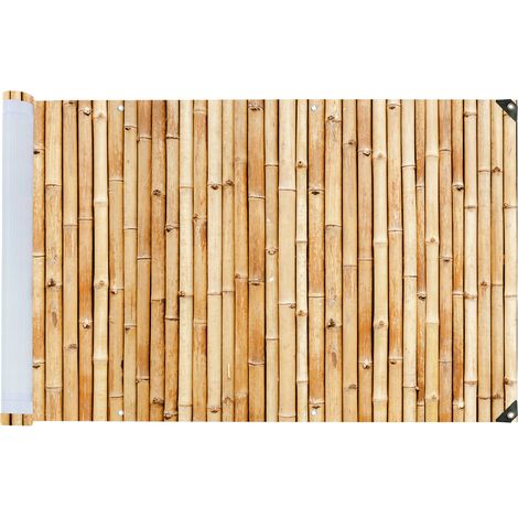 Balkonsichtschutz mit Bambusmuster, 5 m x 85 cm (1/5)