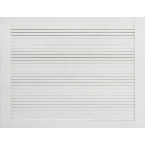 Porta a persiana in legno massello di pino bianco 39,5 x 59,4 cm 020003880 (1/5)