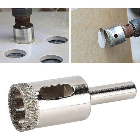 2 Pièces Foret Diamant 20mm pour Céramique, Verre et Marbre, Scie Cloche à Tige Ronde