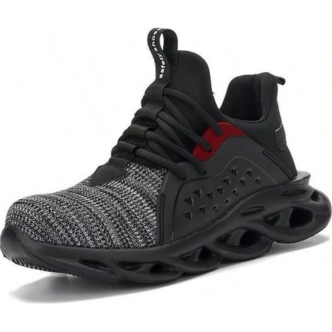Chaussures de travail de sécurité respirantes et légères, résistantes au gaspillage, avec pointe en acier et anti-golpes, de nouveau style. (1/2)