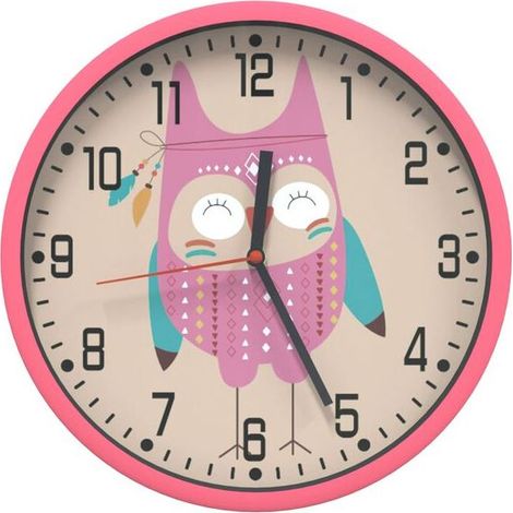 1 Horloge murale, 25,5 cm, polystyrène, verre, mouvement silencieux, salon, chambre (1/5)