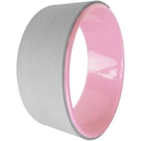Irovami Roue de yoga en TPE de 30 cm pour la maison, idéale pour les flexions arrière, les épaules et le bien-être du dos. Anneau de yoga et de Pilates, couleur poudre et gris. (1/5)