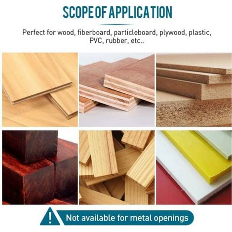 Mèche À Chanfreiner - Acier Rapide HRC 62-64 - Angle 82° - Tige Hexagonale 1/4 Pouces - Pour Bois Plastique Et Panneaux - 5 Pièces (1/4)