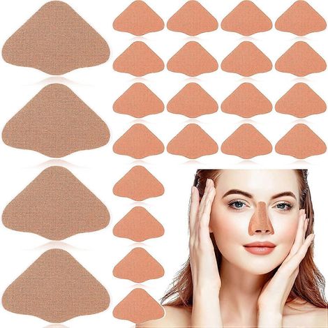 Lot de 24 patchs de protection solaire pour le nez, anti-UV, pour le golf, le sport et le bronzage, pour hommes et femmes. (1/5)