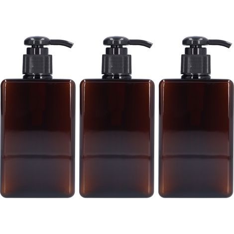 Flacon pompe vide 280ml pour savon liquide - Lot de 3 - Récipient pratique pour voyage (1/5)