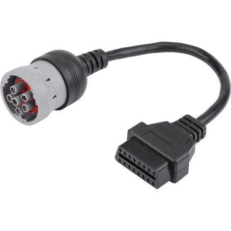 Adaptateur câble OBD2 16 broches femelle vers 6 broches pour outil de diagnostic automobile, interface camion diagnostic. (1/5)