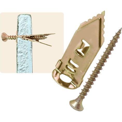 Cheville autoperceuse à vis métallique pour plaques de plâtre (50 pièces) (1/5)