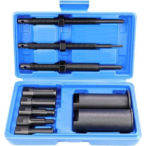Kit d'extracteur de roulement intérieur de Moto 9-23 mm arrache roulement Interieur extracteur de roulement de Roue de Moto avec 5 Tailles de Clips Ouverts (1/4)