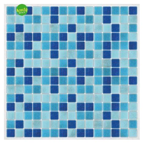 Sticker tile light blue Crearreda adesivo murale frasi famose natura geometrie fantasie 31X31 CM