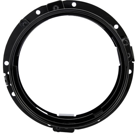 Staffa di montaggio ad anello rotondo per faro auto da 7 pollici per Jeep Wrangler (Nero) (1/5)