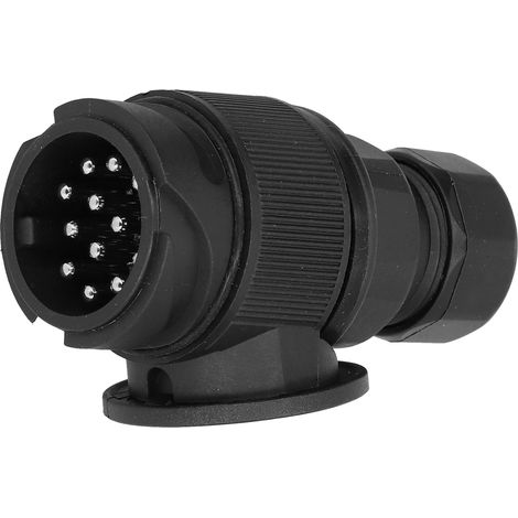 Connecteur étanche 12V prise remorque EU 13 broches, adaptateur électrique camion, socket caravane faisceau câblage, interface mâle, 1 pièce (1/5)