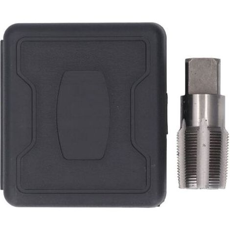 Robinet de tuyau NPT 1-1/4 pouces, entretien du filetage de plomberie en acier rapide pour plombiers mécaniciens, boîte de rangement en plastique (1/5)