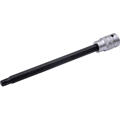 SW-Stahl 05388L Embout de tournevis, 1/2 I Profil en T I T50 x 200 mm I Embout de tournevis pour Torx I Insert hexagonal