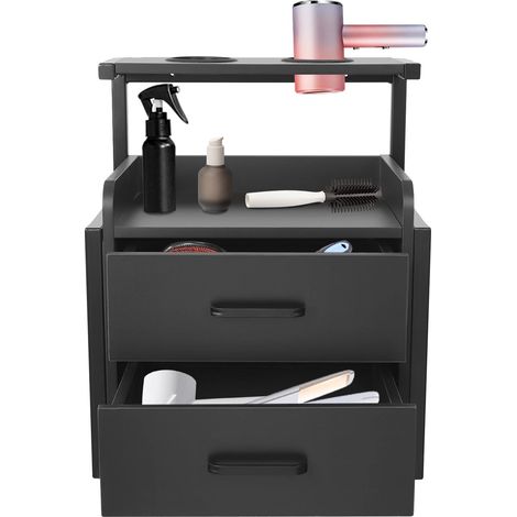 Cabinet de salon mural, design durable, grande capacité de stockage, noir (1/2)
