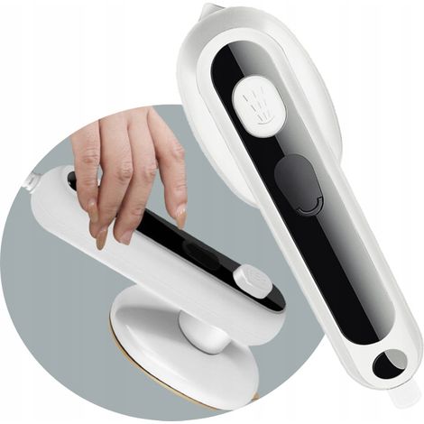 PLANCHA DE VIAJE PEQUE脩A, VAPORIZADOR DE PRENDAS, BLANCA, PORT脕TIL, 150 掳C (1/5)
