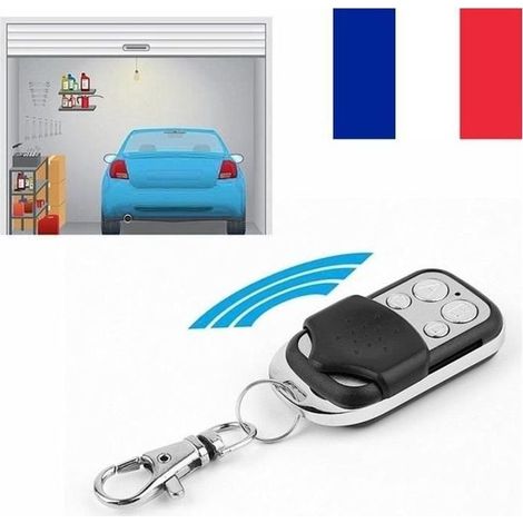 Télécommande Universelle - STRAßE TECH - 433 MHz - Compatible avec plusieurs puces - 4 boutons - Sans fil (1/3)