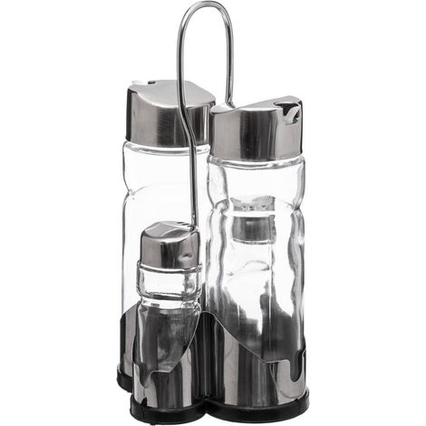 Set aceite vinagre pimienta sal vaso - Sg secret de gourmet (1/5)