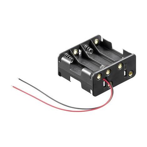 Support de pile 8x LR6 (AA) Goobay 81218 raccordement par fils (L x l x H) 63 x 58 x 29.5 mm S662801 (1/2)