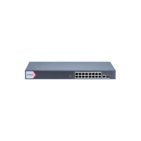 Hikvision DS-3E1518P-EI switch di rete Gestito Gigabit Ethernet (10/100/1000) Supporto Power over Ethernet (PoE) Grigio