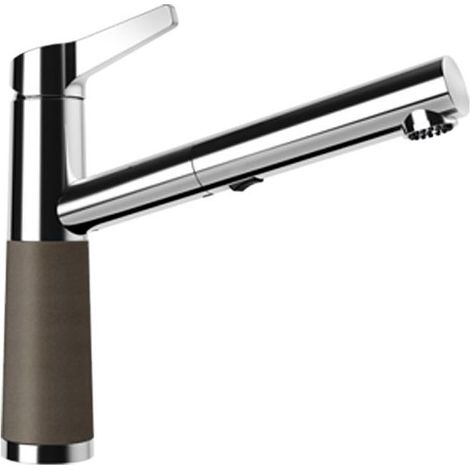 Schock Küchenarmatur SC-510 Chrom/Cristadur ausziehbarer Auslauf Bronze BRO (1/2)