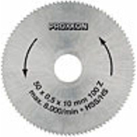 Proxxon 28020 - Lame de scie faite d\'un alliage spécial d\'acier - 50 mm forage 10 mm