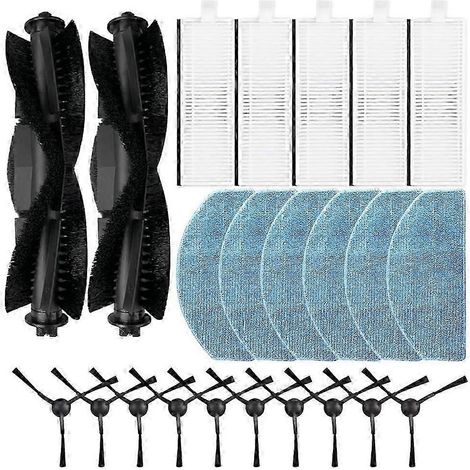 Pièces de rechange compatibles avec les aspirateurs robots Laresar L6 Pro et Laresar Evol 3 : brosse principale, filtre HEPA et chiffon de nettoyage. Bonne qualité. WHBYV (1/4)