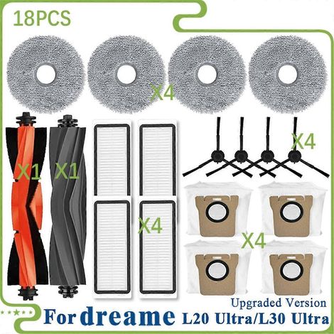 Pour L20 Ultra/L20 Ultra Complete RLX41CE / L30 Ultra Pièces détachées Rouleau principal Brosse latérale Filtre HEPA Balai à franges (1/5)