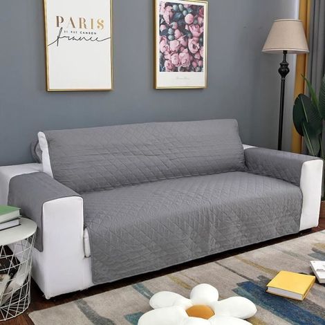 Proteggi divano TuseRxln - Senza nome - 190x195 cm - Impermeabile - Lavabile in lavatrice - Grigio