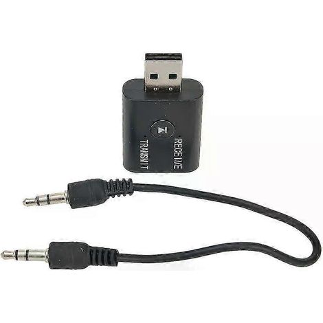 Émetteur-récepteur Bluetooth MP3/MP4 sans fil USB 2 en 1, robuste et durable, compatible PC, 50 Mbps, boîtier ABS, dimensions : 42 x 25 x 11 mm - JXLGV (1/5)