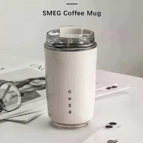 Mug à café Smeg 300 ml, gourde isotherme de voyage en acier inoxydable, 8 couleurs (1/4)