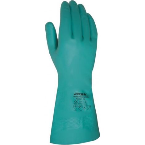Guante  quimico xl10 821 nitr. ver juba (1/2)