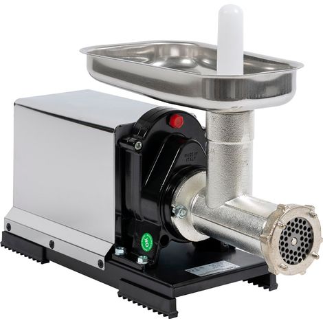 Hachoir à viande semi-pro 500 W – Moteur à induction – Production 50/90 kg/h – Grille Ø 6 mm incluse – Fabrication italienne – Reber