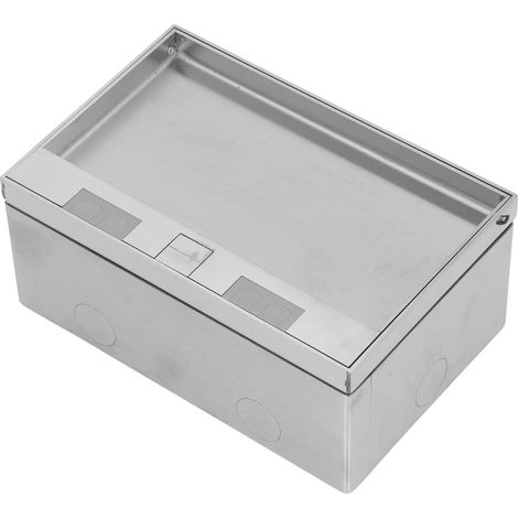 Boîtier de prise de sol encastré étanche en acier inoxydable, kit de prise plate 4 kW avec 2 ports USB standard pour marbre (1/5)